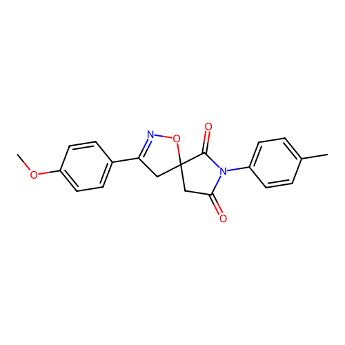 3-(4-Methoxy-phenyl)-7-p-tolyl-1-oxa-2,7-diaza-spiro[4.4]non-2-ene-6,8-dione structure