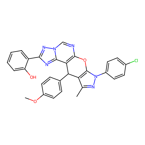 C29H21ClN6O3 structure