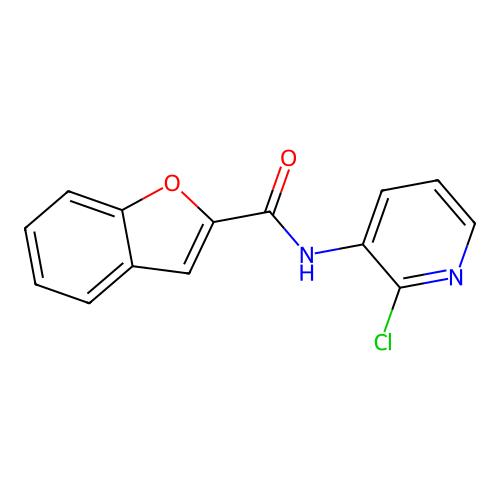 N-(2-chloropyridin-3-yl)-1-benzofuran-2-carboxamide structure