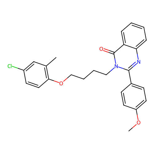 3-(4-(4-chloro-2-methylphenoxy)butyl)-2-(4-methoxyphenyl)quinazolin-4(3H)-one structure