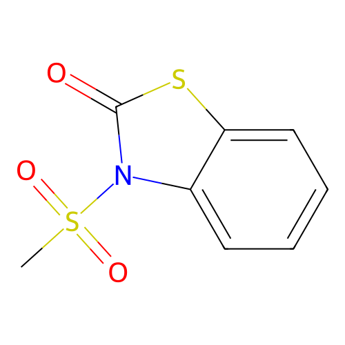 3-(methylsulfonyl)-1,3-benzothiazol-2(3H)-one structure