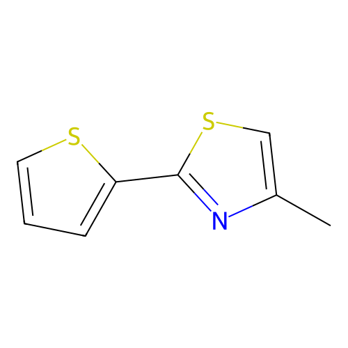 4-Methyl-2-thiophen-2-yl-1,3-thiazole structure