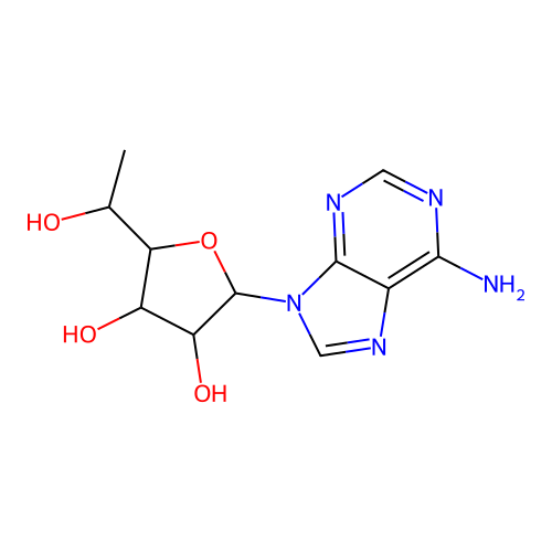 9-(6-Deoxyhexofuranosyl)-9h-purin-6-amine structure