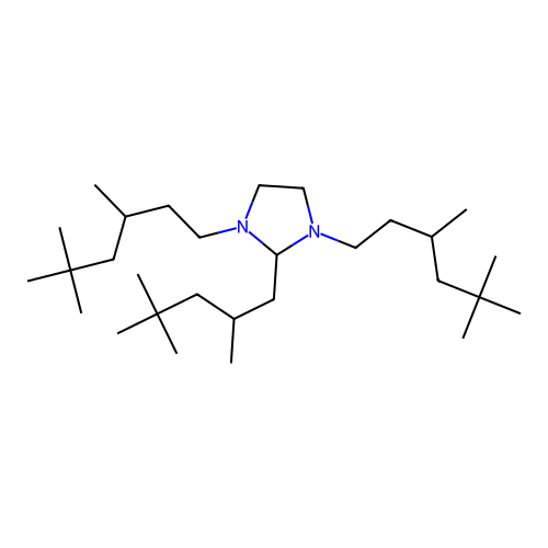 1,3-Bis(3,5,5-trimethylhexyl)-2-(2,4,4-trimethylpentyl)imidazolidine structure