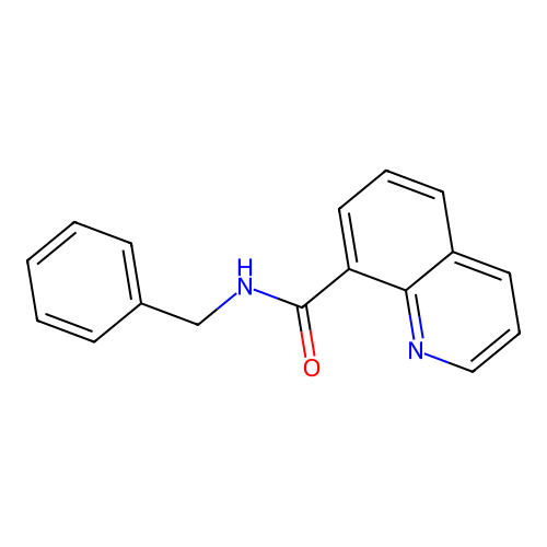 N-benzylquinoline-8-carboxamide structure