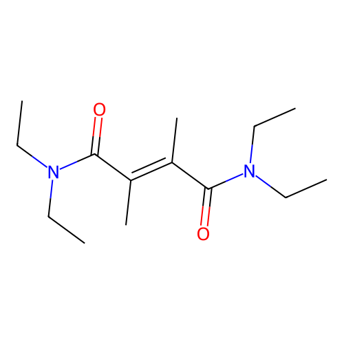 2-Butenediamide, N,N,N',N'-tetraethyl-2,3-dimethyl-, (Z)- structure