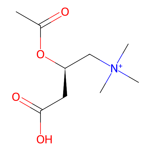 O-acetylcarnitinium structure