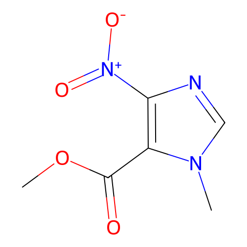 1H-Imidazole-5-carboxylic acid, 1-methyl-4-nitro-, methyl ester structure
