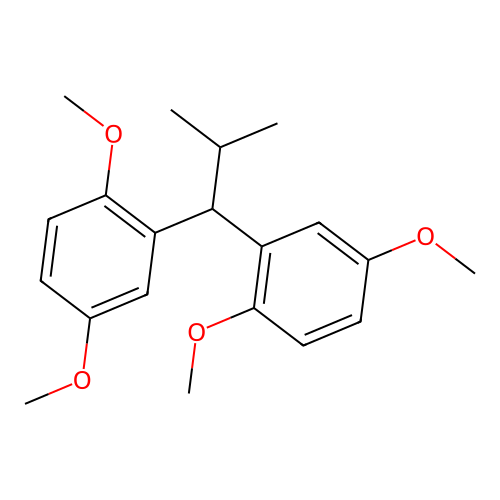 (isopropyl)methylenebis(1,4 dimethoxybenzene) structure