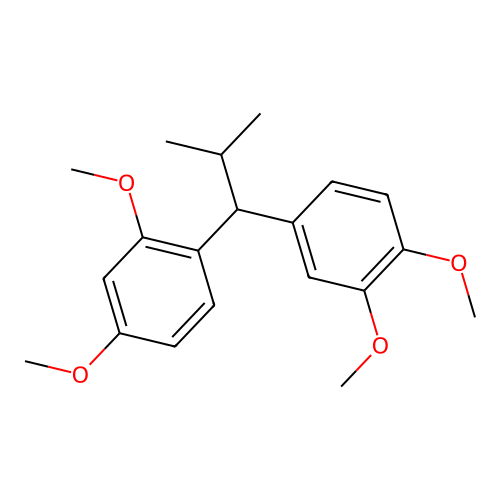 Benzene, 1-[1-(3,4-dimethoxyphenyl)-2-methylpropyl]-2,4-dimethoxy- structure