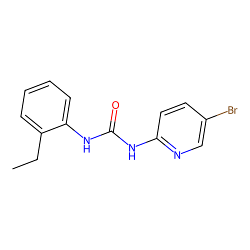 1-(5-Bromopyridin-2-yl)-3-(2-ethylphenyl)urea structure