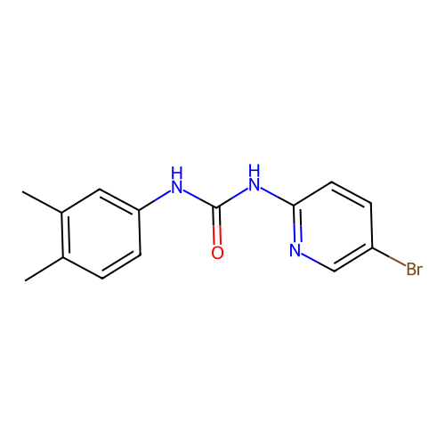 1-(5-Bromopyridin-2-yl)-3-(3,4-dimethylphenyl)urea structure