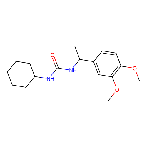 1-Cyclohexyl-3-[1-(3,4-dimethoxyphenyl)ethyl]urea structure