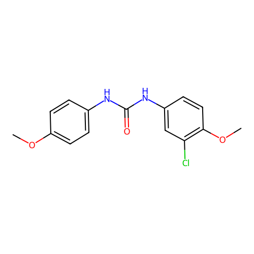 1-(3-Chloro-4-methoxyphenyl)-3-(4-methoxyphenyl)urea structure