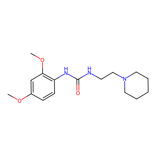 1-(2,4-Dimethoxyphenyl)-3-(2-piperidin-1-ylethyl)urea structure