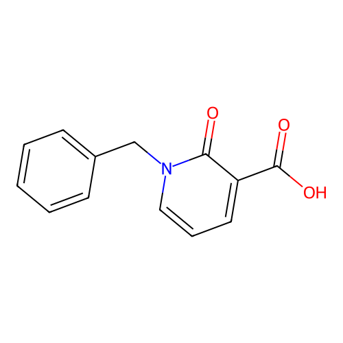1-Benzyl-2-oxo-1,2-dihydropyridine-3-carboxylic acid structure