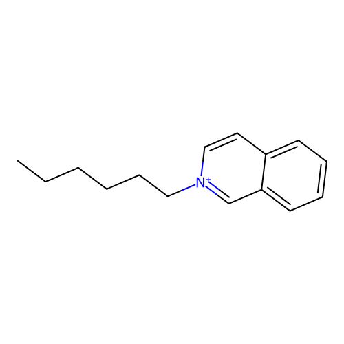 Isoquinolinium, 2-hexyl- structure