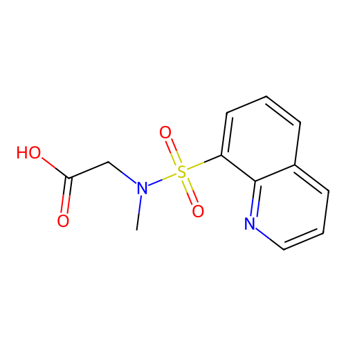 [Methyl-(quinoline-8-sulfonyl)-amino]-acetic acid structure