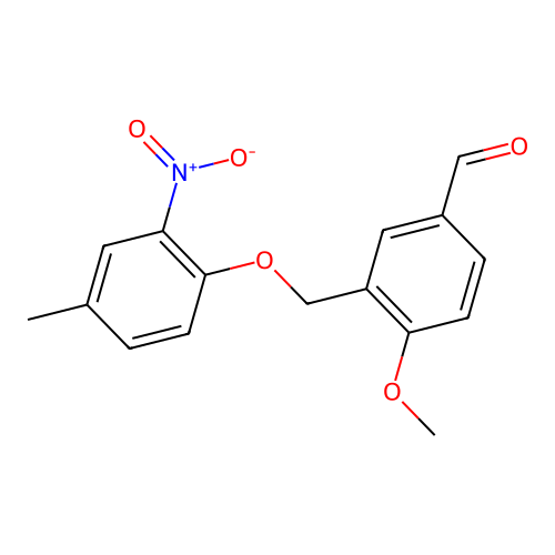 4-Methoxy-3-[(4-methyl-2-nitrophenoxy)methyl]benzaldehyde structure