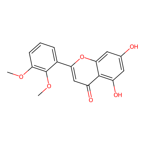 2-(2,3-Dimethoxyphenyl)-5,7-dihydroxy-4H-1-benzopyran-4-one structure
