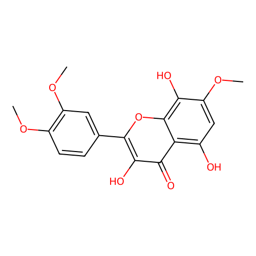 3,5,8-Trihydroxy-3',4',7-trimethoxyflavone structure