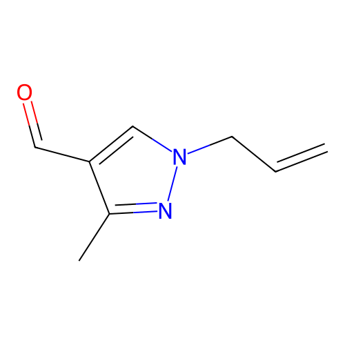 1-Allyl-3-methyl-1H-pyrazole-4-carbaldehyde structure