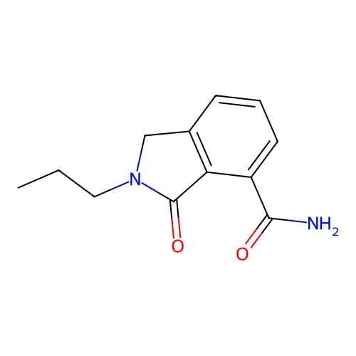 3-Oxo-2-propylisoindoline-4-carboxamide structure