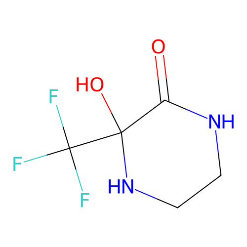 3-Hydroxy-3-(trifluoromethyl)piperazin-2-one structure