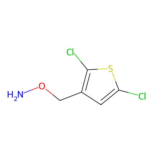 Hydroxylamine, O-[(2,5-dichloro-3-thienyl)methyl]- structure
