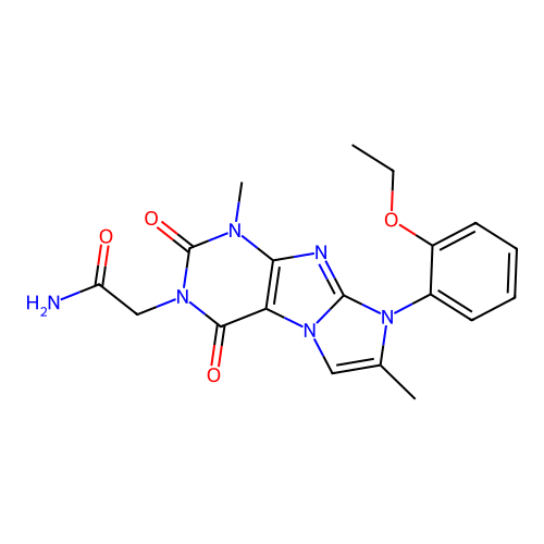 2-[6-(2-Ethoxyphenyl)-4,7-dimethyl-1,3-dioxopurino[7,8-a]imidazol-2-yl]acetamide structure