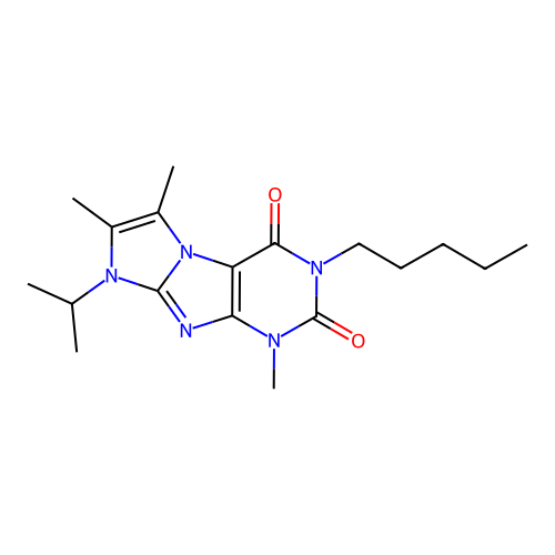 4,7,8-Trimethyl-2-pentyl-6-propan-2-ylpurino[7,8-a]imidazole-1,3-dione structure