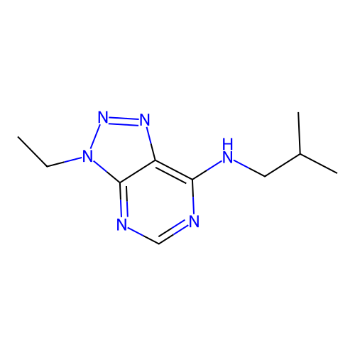 3-ethyl-N-isobutyl-3H-[1,2,3]triazolo[4,5-d]pyrimidin-7-amine structure