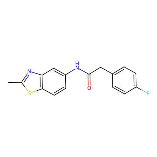 2-(4-fluorophenyl)-N-(2-methylbenzo[d]thiazol-5-yl)acetamide structure