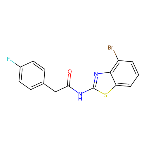 N-(4-bromobenzo[d]thiazol-2-yl)-2-(4-fluorophenyl)acetamide structure