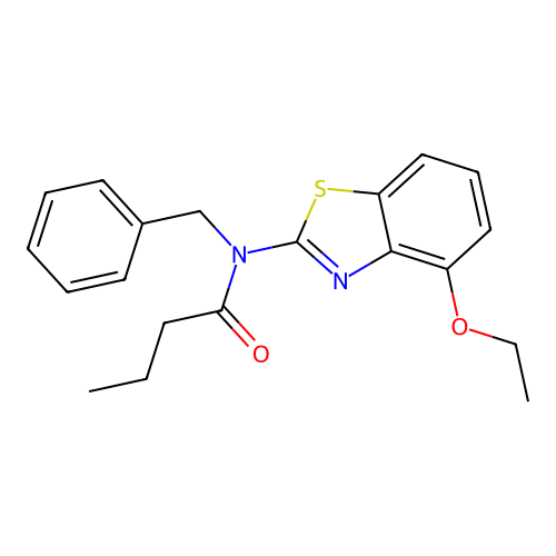 N-benzyl-N-(4-ethoxybenzo[d]thiazol-2-yl)butyramide structure