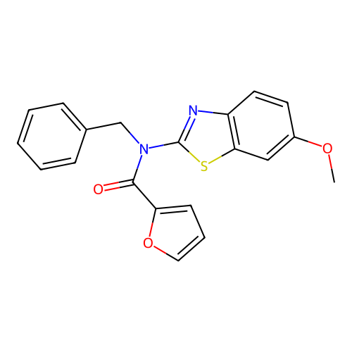 N-benzyl-N-(6-methoxybenzo[d]thiazol-2-yl)furan-2-carboxamide structure