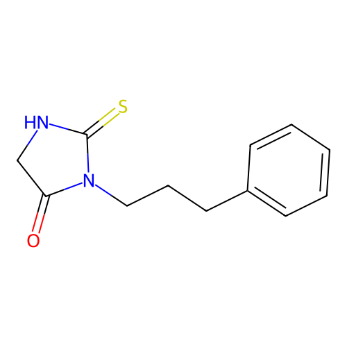 3-(3-Phenylpropyl)-2-sulfanylideneimidazolidin-4-one structure
