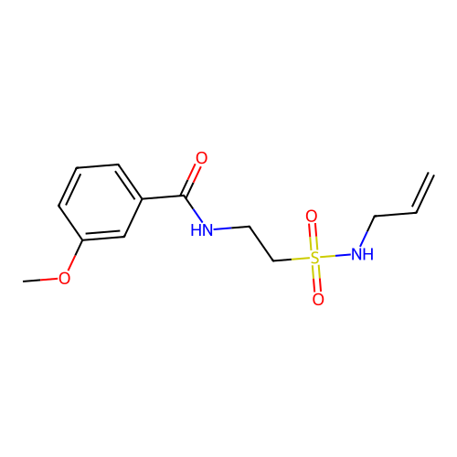 N-(2-(N-allylsulfamoyl)ethyl)-3-methoxybenzamide structure