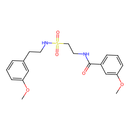 3-methoxy-N-(2-(N-(3-methoxyphenethyl)sulfamoyl)ethyl)benzamide structure