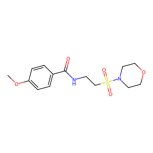 4-methoxy-N-(2-(morpholinosulfonyl)ethyl)benzamide structure