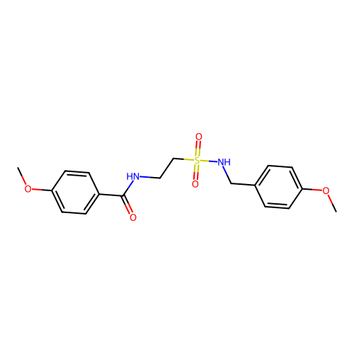 4-methoxy-N-(2-(N-(4-methoxybenzyl)sulfamoyl)ethyl)benzamide structure