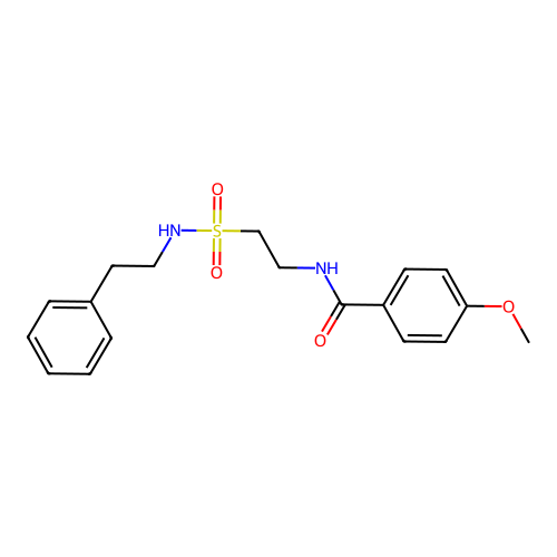 4-methoxy-N-[2-(phenethylsulfamoyl)ethyl]benzamide structure