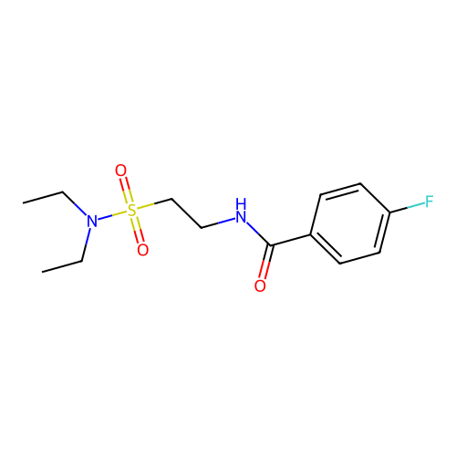 N-(2-(N,N-diethylsulfamoyl)ethyl)-4-fluorobenzamide structure