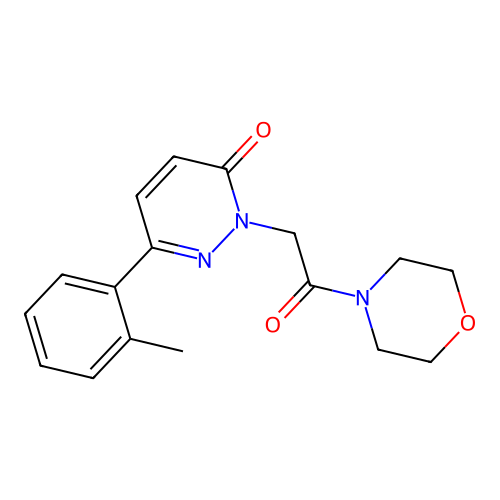 2-(2-morpholino-2-oxoethyl)-6-(o-tolyl)pyridazin-3(2H)-one structure