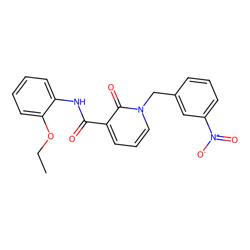 N-(2-ethoxyphenyl)-1-(3-nitrobenzyl)-2-oxo-1,2-dihydropyridine-3-carboxamide structure
