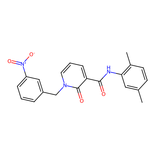 N-(2,5-dimethylphenyl)-1-(3-nitrobenzyl)-2-oxo-1,2-dihydropyridine-3-carboxamide structure