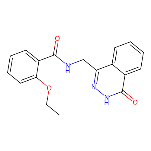 2-ethoxy-N-((4-oxo-3,4-dihydrophthalazin-1-yl)methyl)benzamide structure