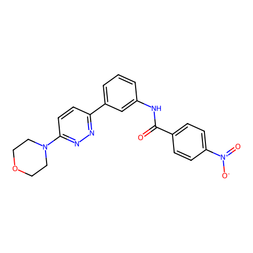 N-(3-(6-morpholinopyridazin-3-yl)phenyl)-4-nitrobenzamide structure