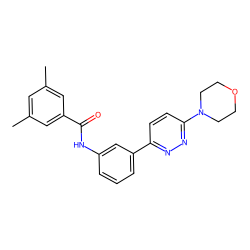 3,5-dimethyl-N-(3-(6-morpholinopyridazin-3-yl)phenyl)benzamide structure
