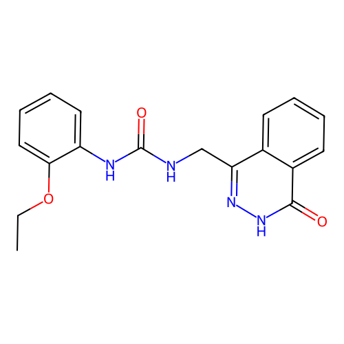 1-(2-ethoxyphenyl)-3-[(4-oxo-3H-phthalazin-1-yl)methyl]urea structure